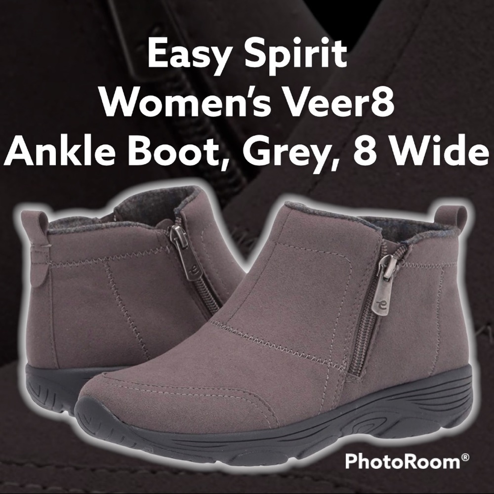 COPY - Easy Spirit Women’s Veer8 Ankle Boot, Grey, 8 Wide